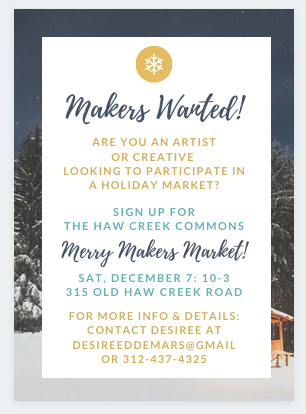 Makers+Creatives Wanted!
